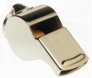 Wide metal whistle